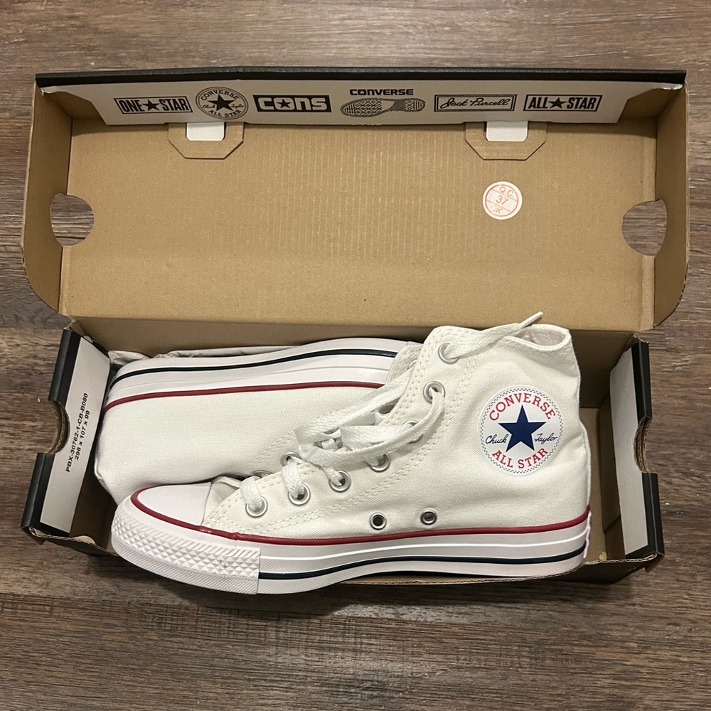 White Converse (Chuck Taylor) High Tops